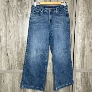 NYDJ Teresa Wide Leg Jeans Size 4 Ankle Blue Color Excellent